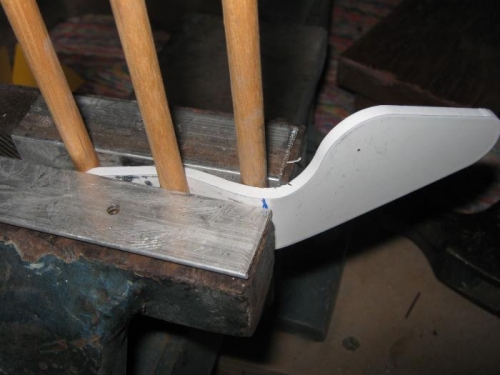 Final bend for the inboard bracket.