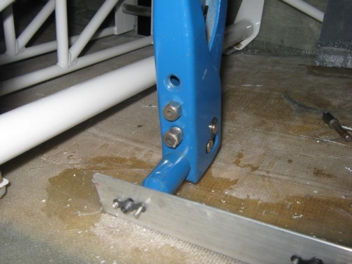 Riveting the backing nut plates