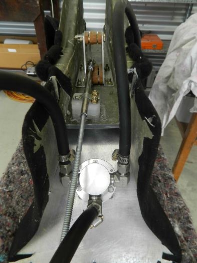 Fuel lines under fual valve.