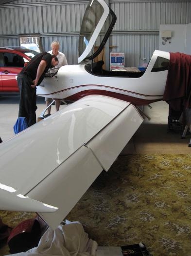 Flaps fitted (nearly).