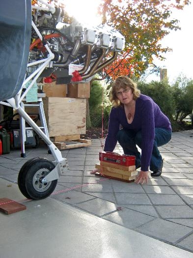 Plumbing from the prop flange.