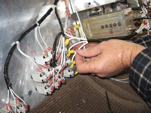 Adding returns to the ground bus bar.