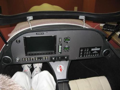 Panel, console and seats fitted.