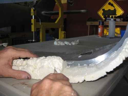 Cutting foam