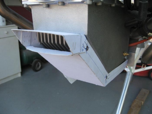 Cardboard model III in place