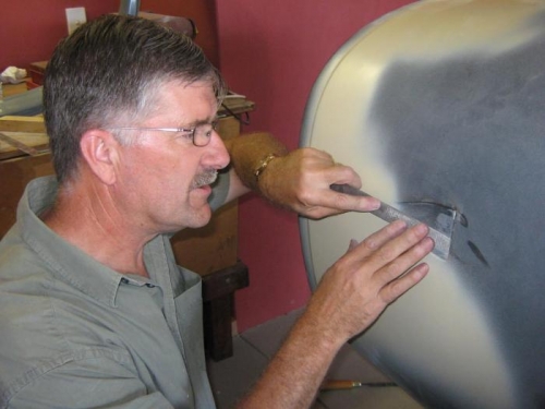 Filing & smoothing naca duct