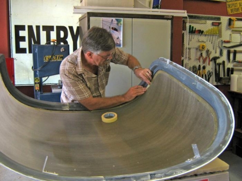 Working on the inside joint.