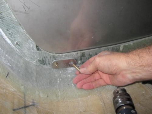 Doing the fianl fit of the engine mount back plates