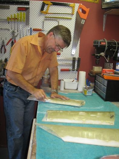 5th fill and sand on the gear leg fairings.