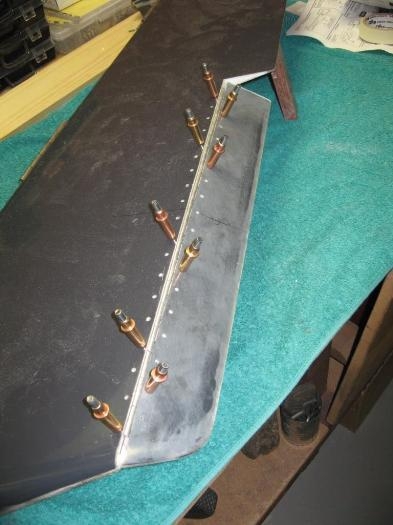 Elevator trim tab finished and clecod  in place.