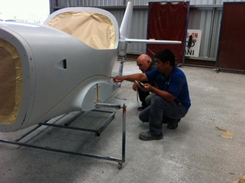 Discussing the wave line location.