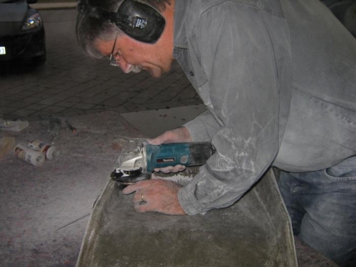 Further trimming of the seat pans.