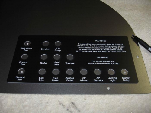 Locating the engraved face plates.