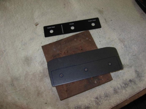 Making cable sub-panel support plate.