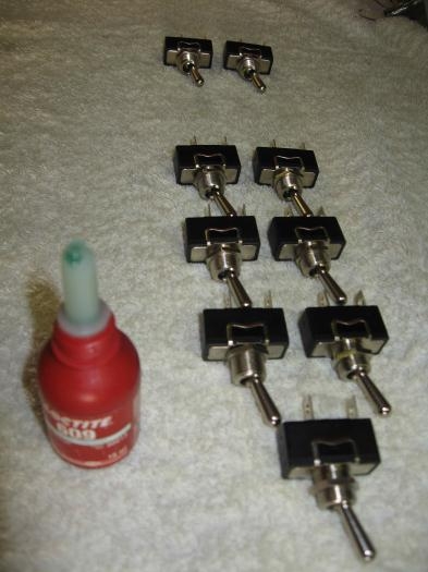 Loctiting the switch back nuts.