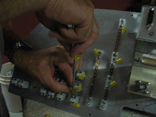 Checking clearances.