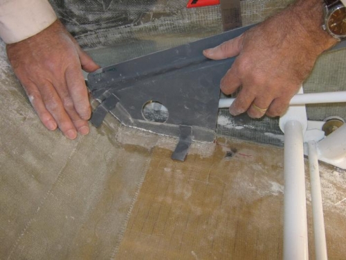 Moving the seat side support rails.