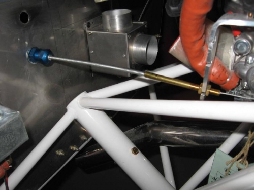 Completed choke cable.