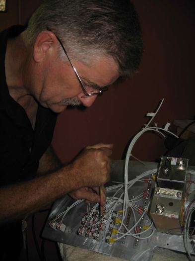 Tightening screws ...