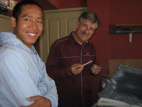 TC Manager Ratana supervising