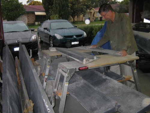 Sanding, sanding & more sanding.