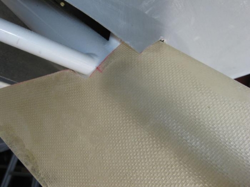 The top fit after about an hour's trim, re-fit cycle.