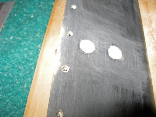 Access holes filled and sanded