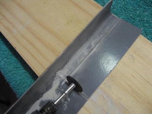 Making the joggle plates from spare sheet