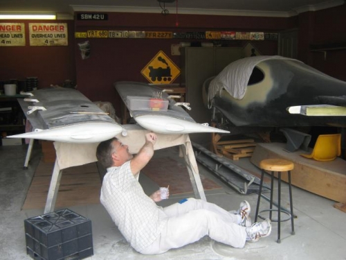 Final filling of the joint.