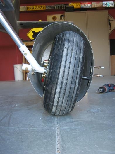 LH pant - rear section fitted.