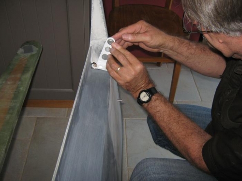 Fitting cut tape to bearings