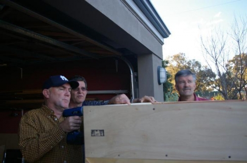 Mark on the cordless drill.