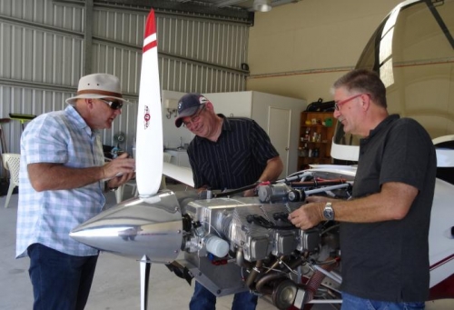 Mark & Phil heloing with the ignition lead tracking check.