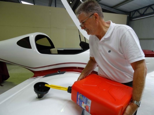 Poured 10 ltrs into each tank.