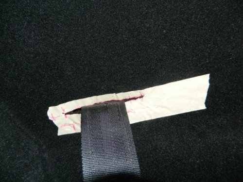 Adjusting the slot cut through the liner.