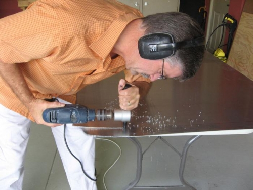 First use of the nibbler.