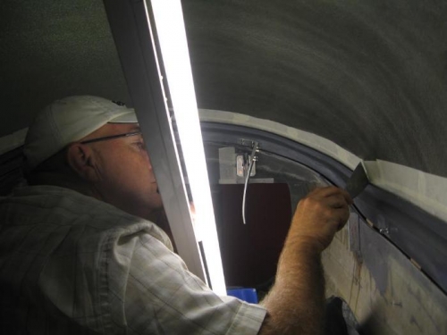 Doing the final smooth and trim