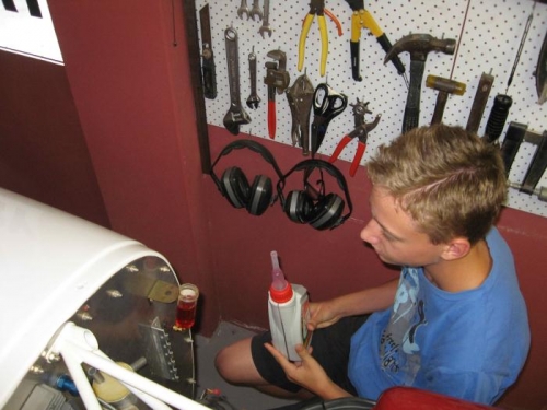 Sean on the the reservoir top-up ...