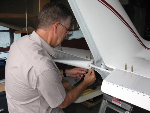 Removing the nuts and washers