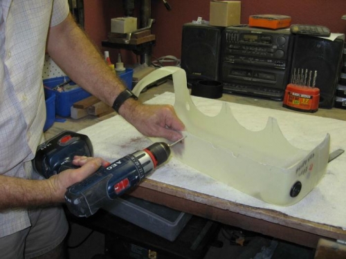 Drilling the mounting holes