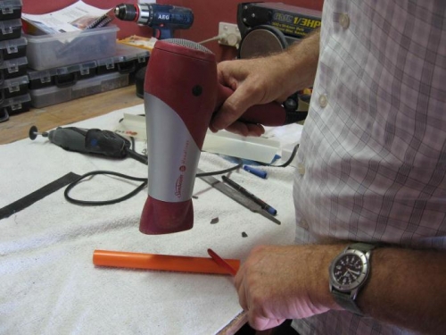 Heating and bending the coil cooling tubes