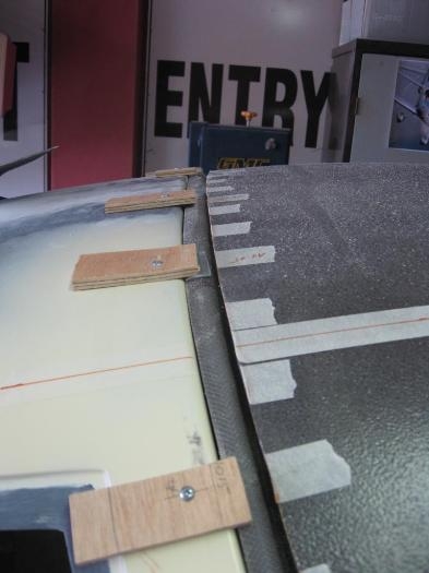 The final fit - clear of the outer rim  of the frame