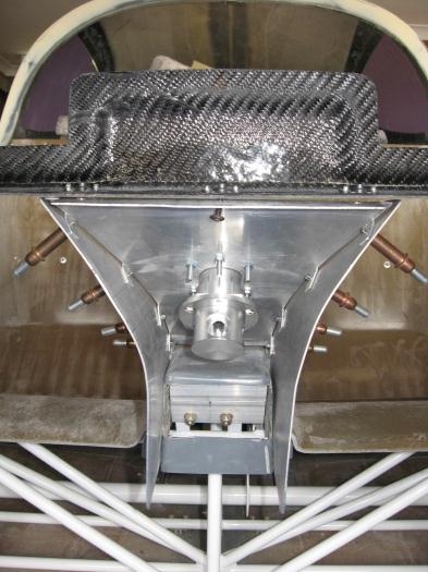 Underside of the fuel console.