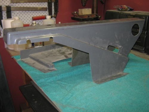 Console before cutting.