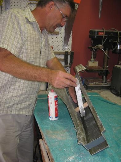 Second layer of glass inside the centre console.