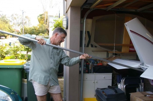 Elevator push tube out.