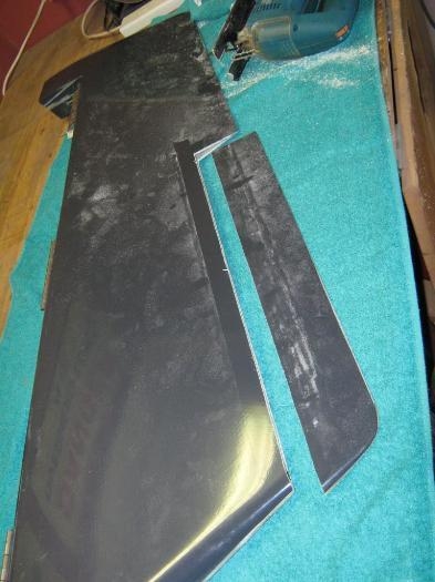 The removed section of the elevator