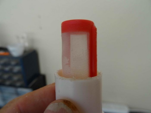 Old filter cut open - no blocking rubbish ...