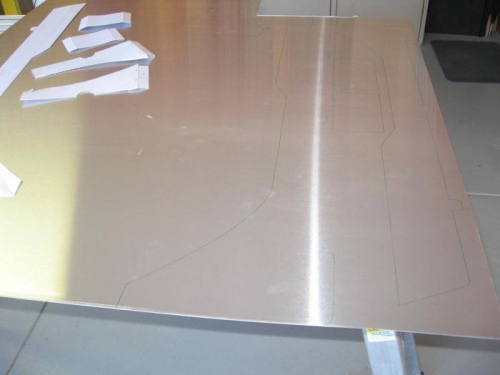 Console pieces copied onto alloy