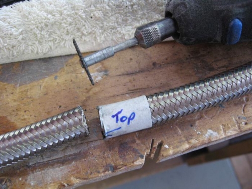 Cutting with dremil.